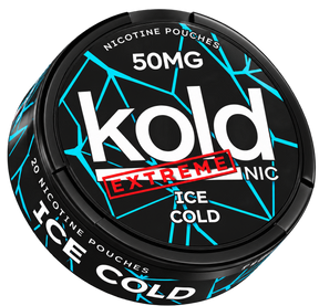 KOLDNIC Ice Cold Extreme 50mg nicotine pouches, 20 pouches per can