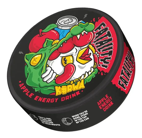 KURWA Fatality Apple Energy Drink 47mg strong nicotine pouches UK
