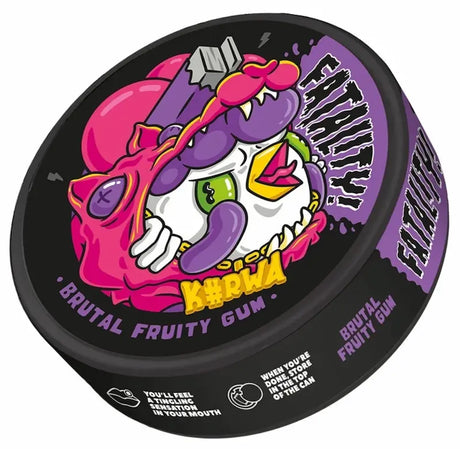 KURWA Fatality Black Fruity Mint 47mg strong nicotine pouches UK
