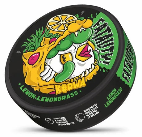 KURWA Fatality Lemon Lemongrass 47mg strong nicotine pouches UK