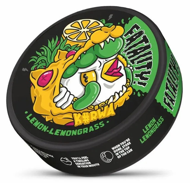 KURWA Fatality Lemon Lemongrass 47mg strong nicotine pouches UK