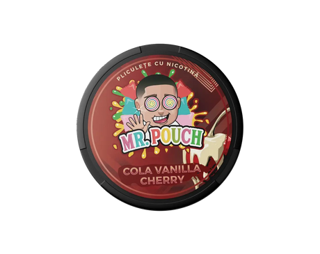 MR POUCH Cola Vanilla Cherry 20mg nicotine pouches UK soda flavour sweet cherry vanilla strong slim
