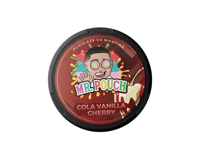 MR POUCH Cola Vanilla Cherry 20mg nicotine pouches UK soda flavour sweet cherry vanilla strong slim
