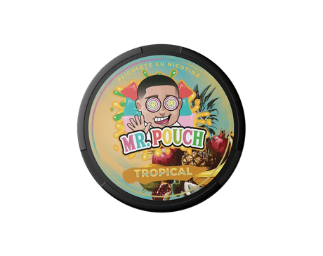 MR POUCH Tropical 20mg nicotine pouches UK exotic fruit flavour slim discreet strong next day delivery
