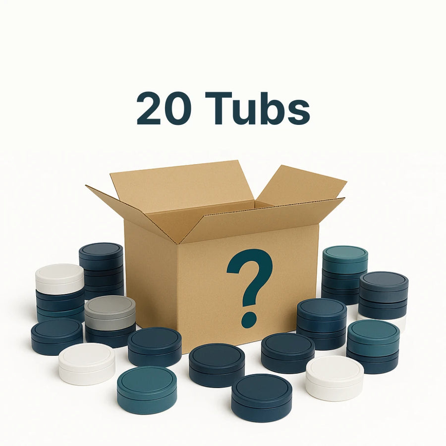 Mystery bundle of 20 tubs of nicotine pouches