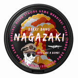 Nagazaki Berry Bang 65mg ultra strong nicotine pouches front view