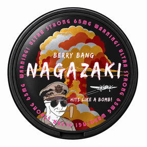 Nagazaki Berry Bang 65mg ultra strong nicotine pouches front view