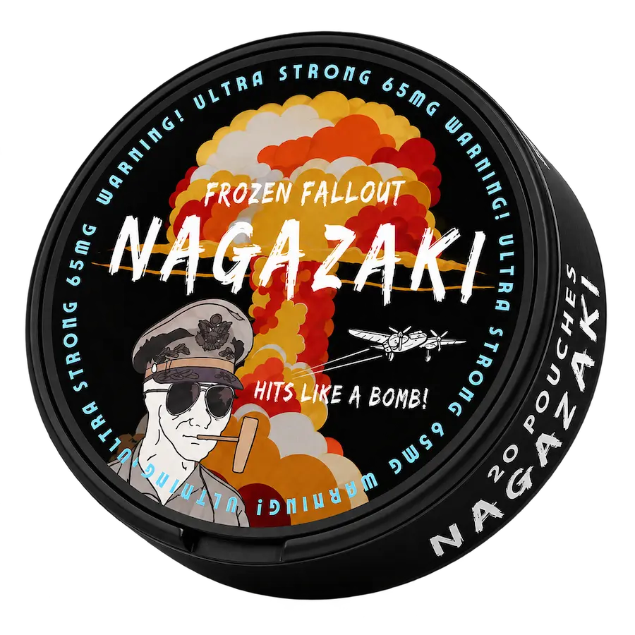 Nagazaki Frozen Fallout 65mg ultra strong nicotine pouches