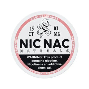 Nic Nac Grapefruit 3mg Nicotine Lozenges
