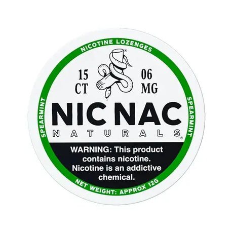 Nic Nac Spearmint 6mg Nicotine Lozenges
