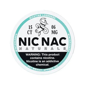Nic Nac Wintergreen 6mg Nicotine Lozenges