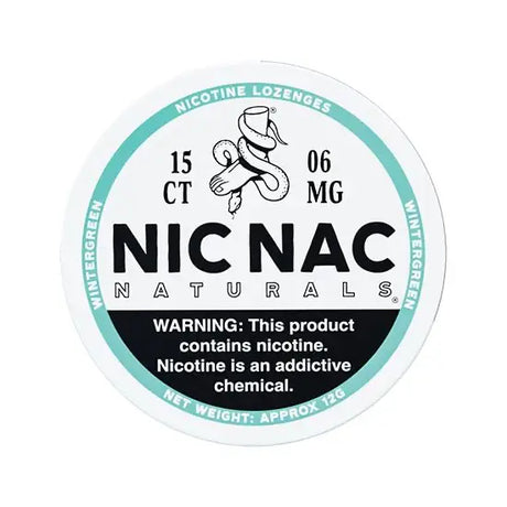 Nic Nac Wintergreen 6mg Nicotine Lozenges