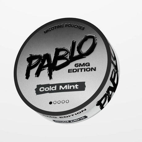 PABLO 6mg Edition Cold Mint 6mg nicotine pouch can, crisp, cooling mint