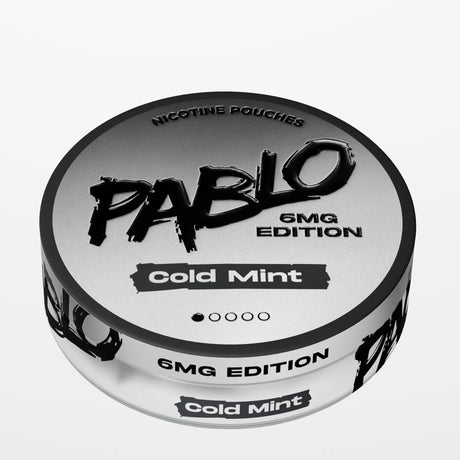 PABLO 6mg Edition Cold Mint light strength nicotine pouches, 6mg per pouch