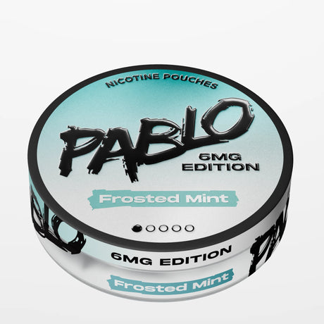 PABLO 6mg Edition Frosted Mint light strength nicotine pouches, 6mg per pouch