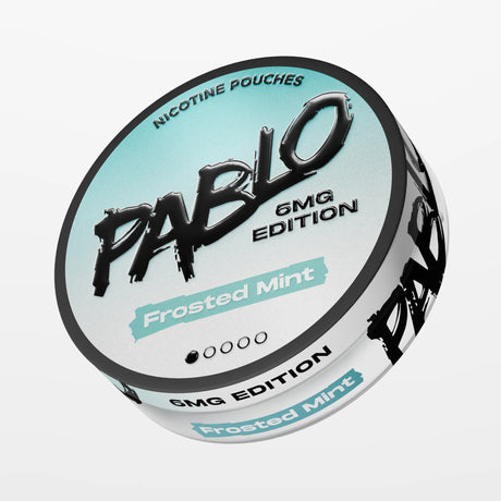 Low strength frosted mint nicotine pouches UK: PABLO 6mg Edition Frosted Mint 6mg