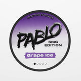 PABLO Grape Ice 6mg nicotine pouches, 20 tobacco-free pouches per can