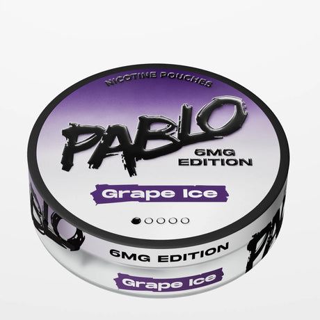 PABLO 6mg Edition Grape Ice light strength nicotine pouches, 6mg per pouch