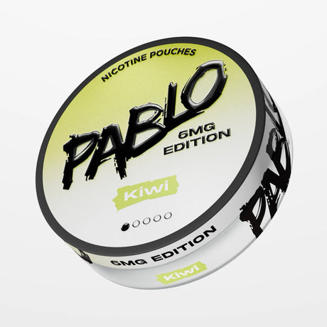 Low strength kiwi nicotine pouches UK: PABLO 6mg Edition Kiwi 6mg