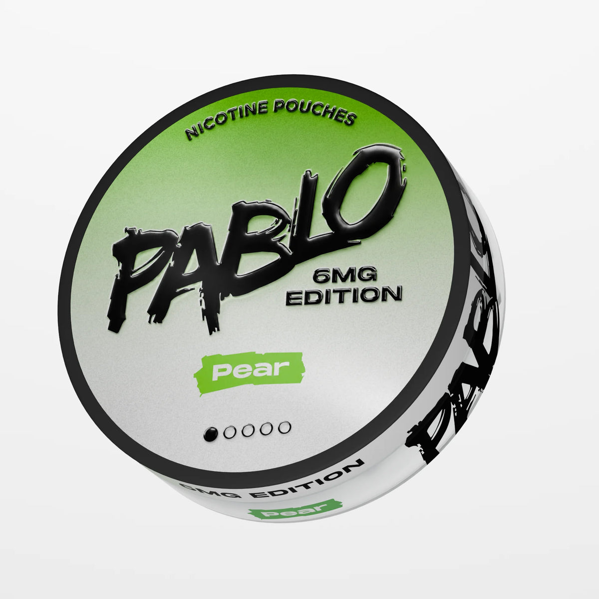 PABLO 6mg Edition Pear 6mg nicotine pouch can, soft, juicy ripe pear