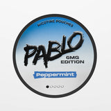 PABLO Peppermint 6mg nicotine pouches, 20 tobacco-free pouches per can