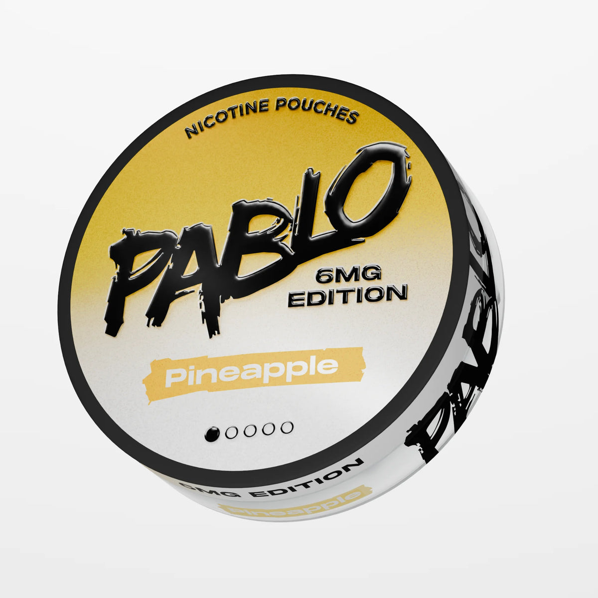 PABLO 6mg Edition Pineapple 6mg nicotine pouch can, sweet, tangy pineapple