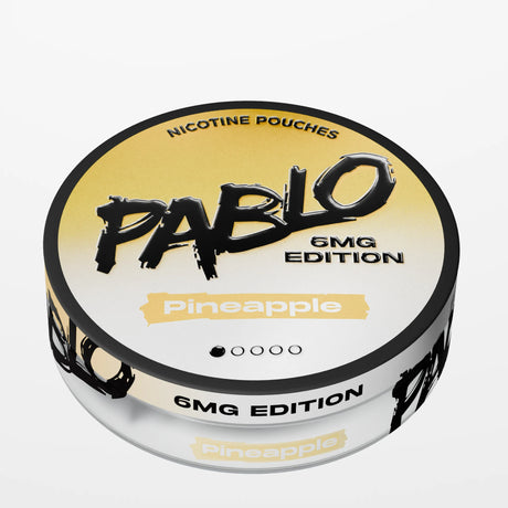 PABLO 6mg Edition Pineapple light strength nicotine pouches, 6mg per pouch