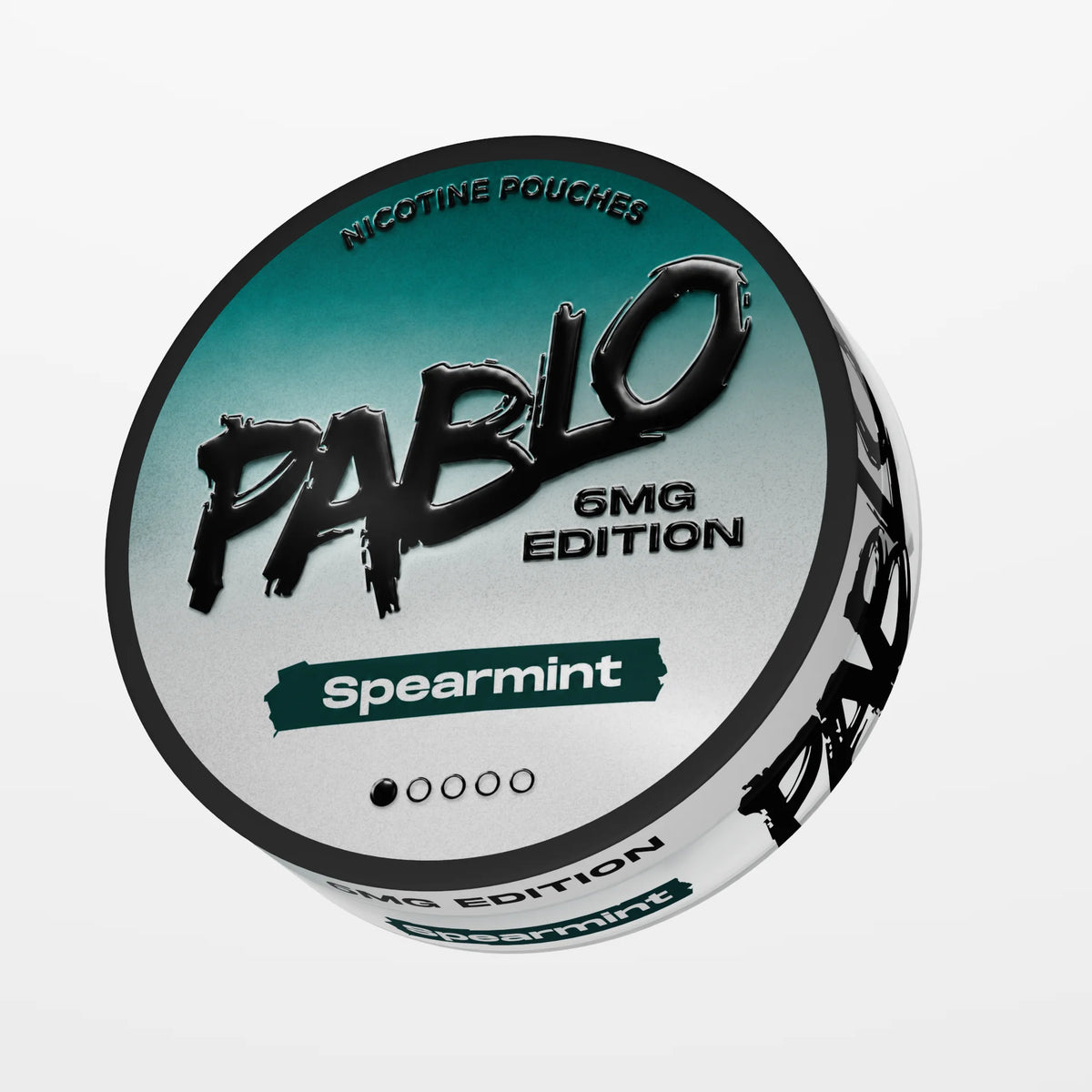 PABLO 6mg Edition Spearmint 6mg nicotine pouch can, soft, sweet spearmint