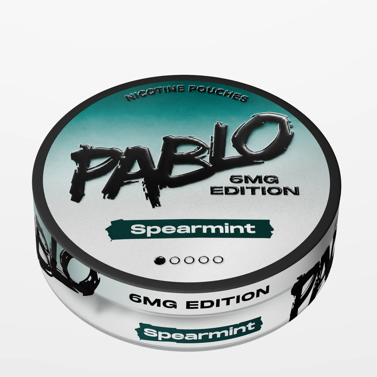 PABLO 6mg Edition Spearmint light strength nicotine pouches, 6mg per pouch
