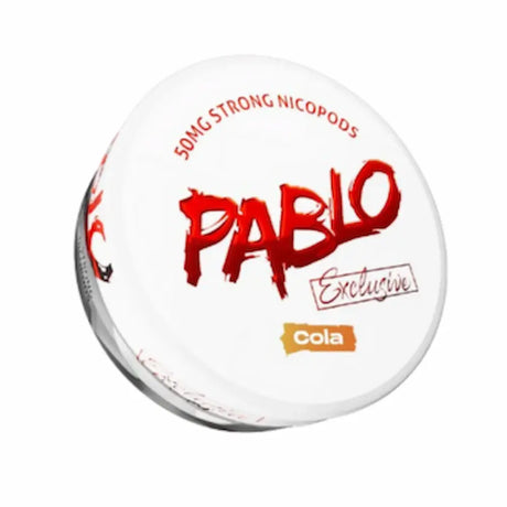 Pablo Exclusive Cola 50mg nicotine pouches UK classic cola flavour strong pouch
