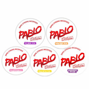 Pablo Exclusive Fresh 50mg bundle of 5 nicotine pouches UK strong fresh flavour multi pack