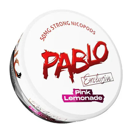 Pablo Exclusive Pink Lemonade 50mg nicotine pouches UK citrus sweet flavour strong pouch