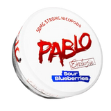 Pablo Exclusive Sour Blueberries 50mg nicotine pouches UK sour berry flavour strong nicotine pouch