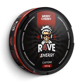 R4VE Merry Cherry 50mg caffeine pouches