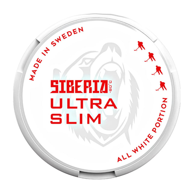 SIBERIA Ultra Slim All White 33mg pouches
