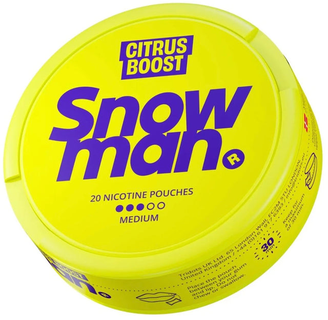 SNOWMAN Citrus Boost 9mg nicotine pouches