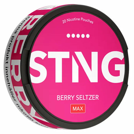 STNG Berry Seltzer Max 50mg nicotine pouches UK berry flavour £1.99
