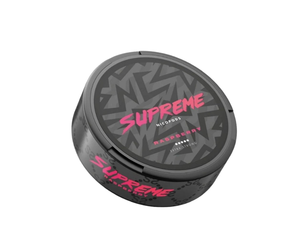 SUPREME Raspberry 60mg nicotine pouches