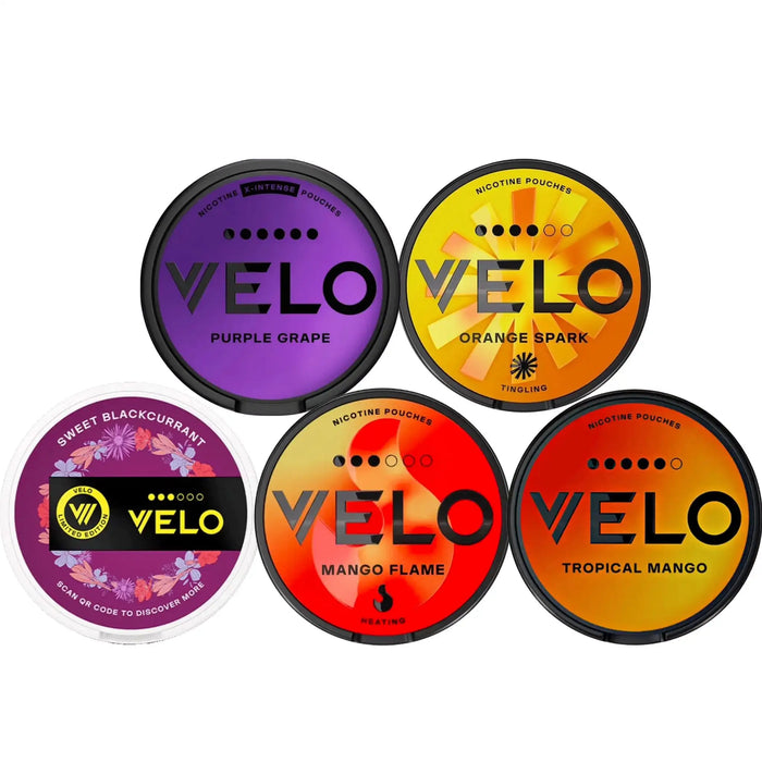 Bundle of 5 VELO Fruity nicotine pouches