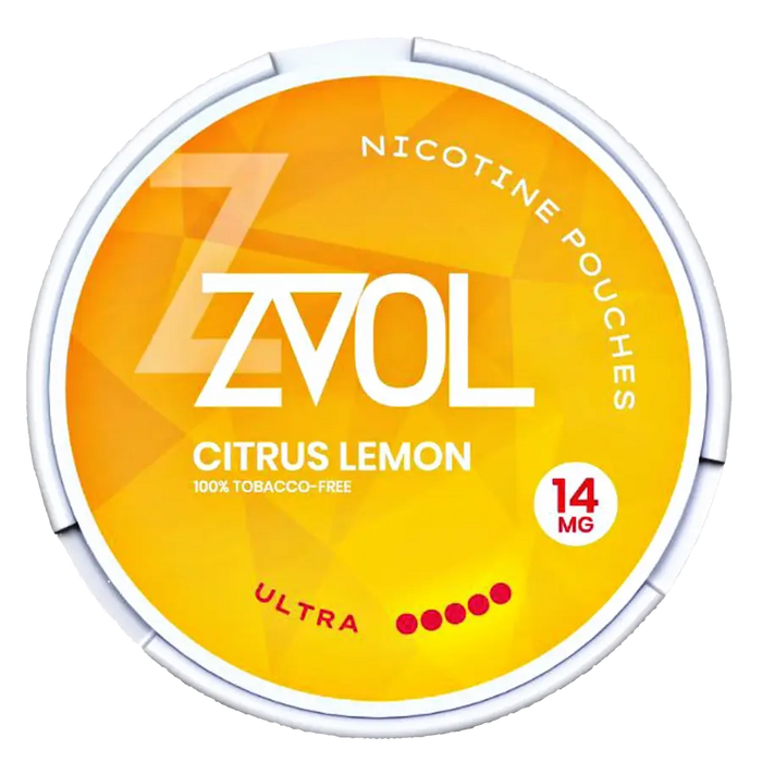 ZVOL Citrus Lemon 14mg Nicotine Pouches