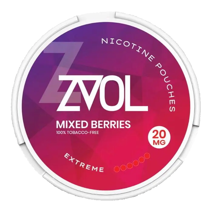 ZVOL Mixed Berries 20mg Nicotine Pouches