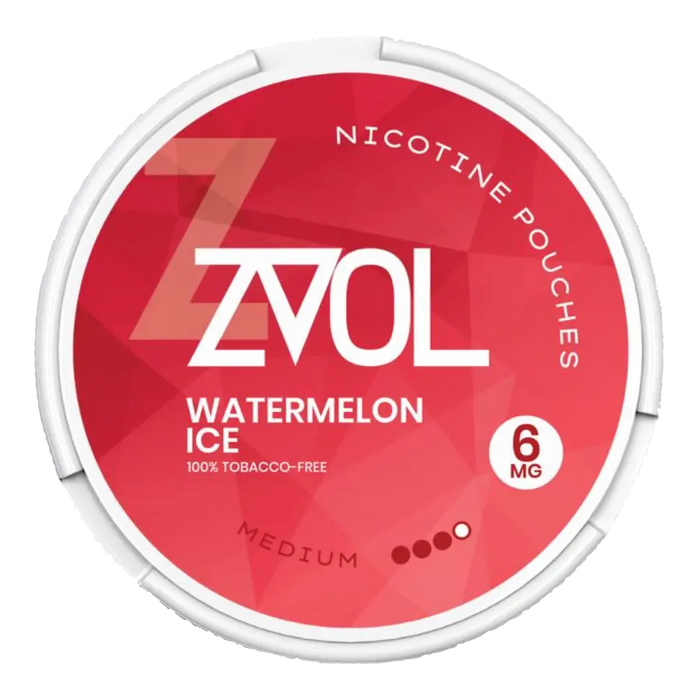 ZVOL Watermelon Ice 6mg Nicotine Pouches