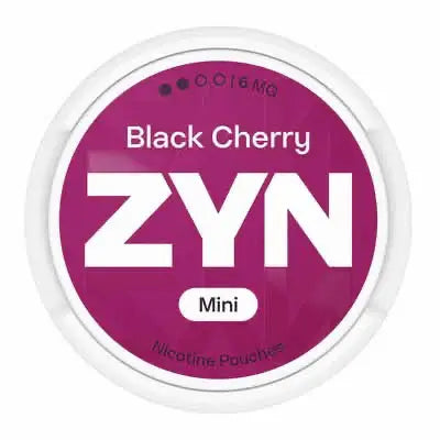 ZYN Black Cherry Mini 6mg nicotine pouches with sweet black cherry flavour and tobacco free nicotin