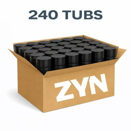 Bundle of 240 ZYN nicotine pouches available for bulk purchase.