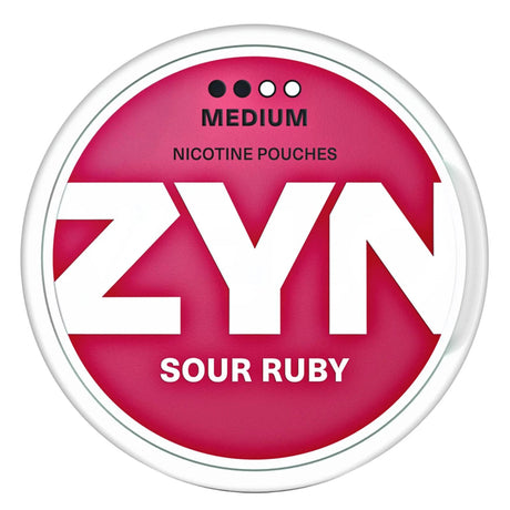 ZYN Sour Ruby 6mg nicotine pouches