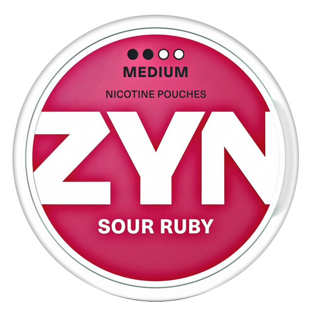 ZYN Sour Ruby 6mg nicotine pouches