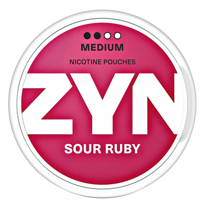ZYN Sour Ruby 6mg nicotine pouches